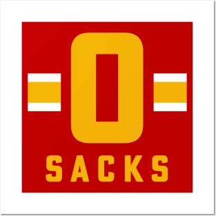 0 Sacks Put It On A shirt Kansas City Offensive Line Posters and Art